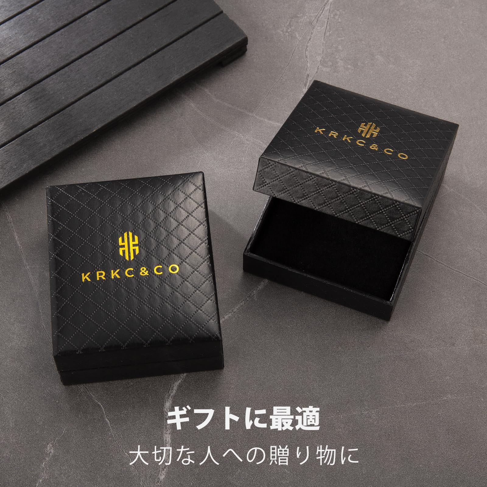KRKC&CO クロスネックレス メンズ 十字架 ペンダントップ ジルコニア 
