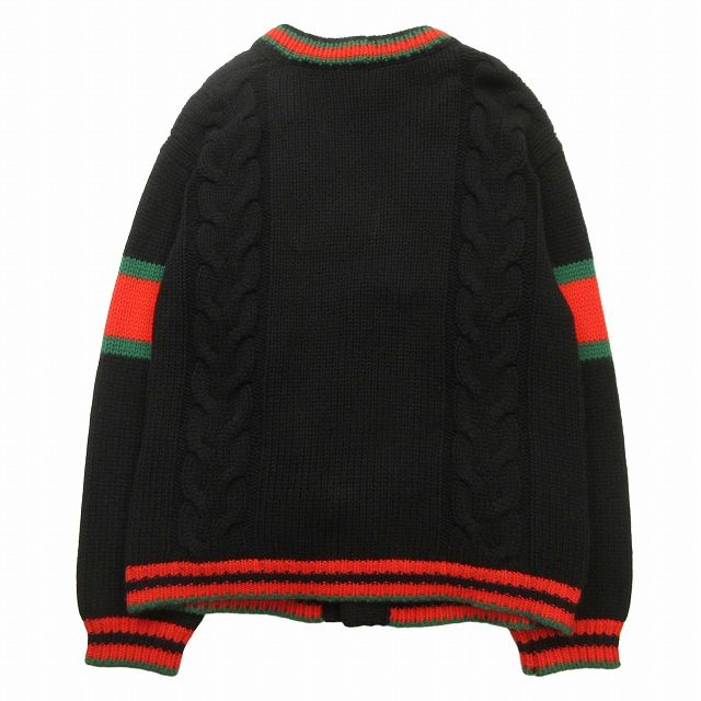 18SS グッチ GUCCI シェリーライン オーバーサイズ ケーブルニット 