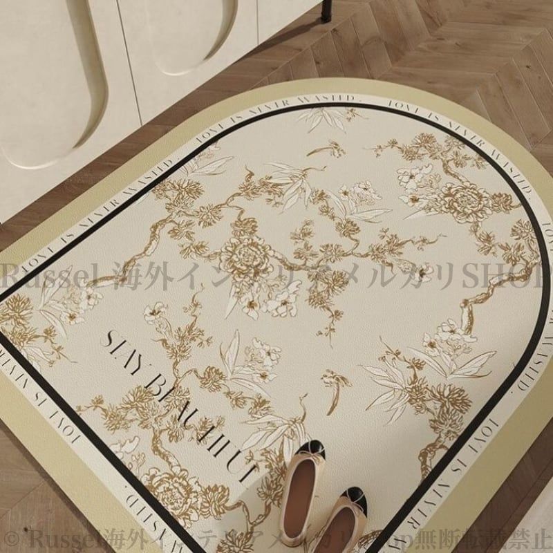 リーズナブル 玄関マット 室内 桜 絵柄 デザイン ドアマット 屋外 拭ける 洗える お手入れ簡単 おしゃれ アーチ型 防水 耐油性 エレガント インテリア イニシアティブを持った