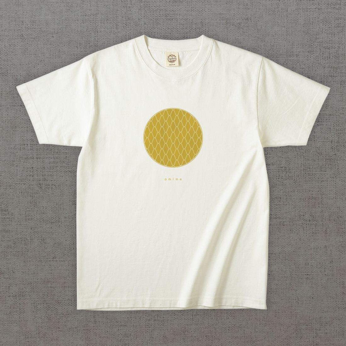和柄Tシャツ　網目 -彩・円-