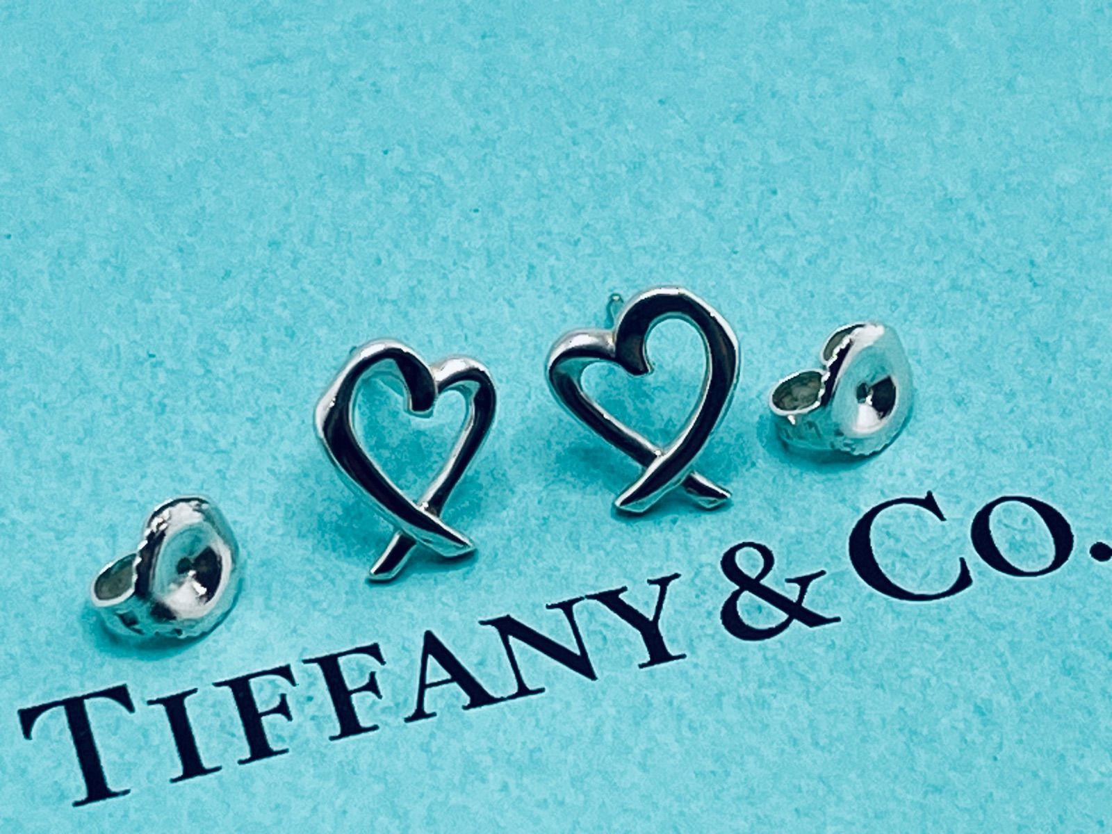 TIFFANY&Co. ティファニー ラビングハート ピアス シルバー Tiffany