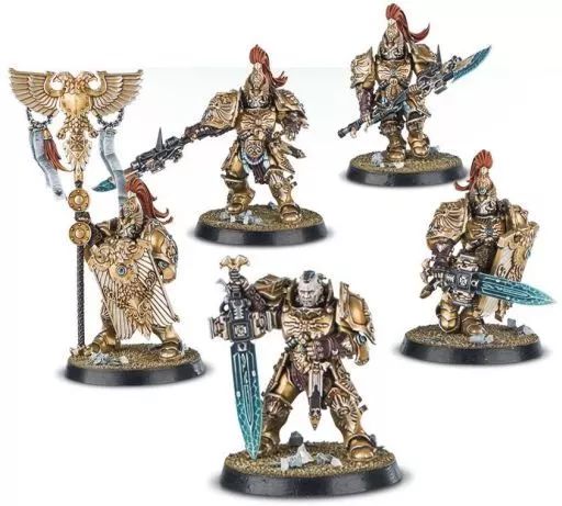 ミニチュアゲーム アデプタス クーストディーズ クーストディアン ガード ウォーハンマー40000 Adeptus Custodes Custodian Guard 01-07