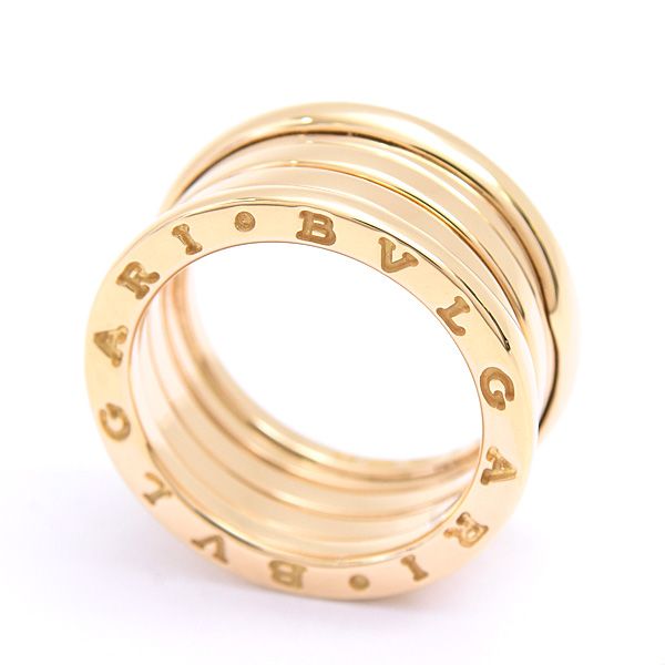 ブルガリ 指輪 レディース メンズ ビー ゼロワン B-ZERO1 リング イエローゴールド 刻印サイズ53 実寸12号 BVLGARI 750YG