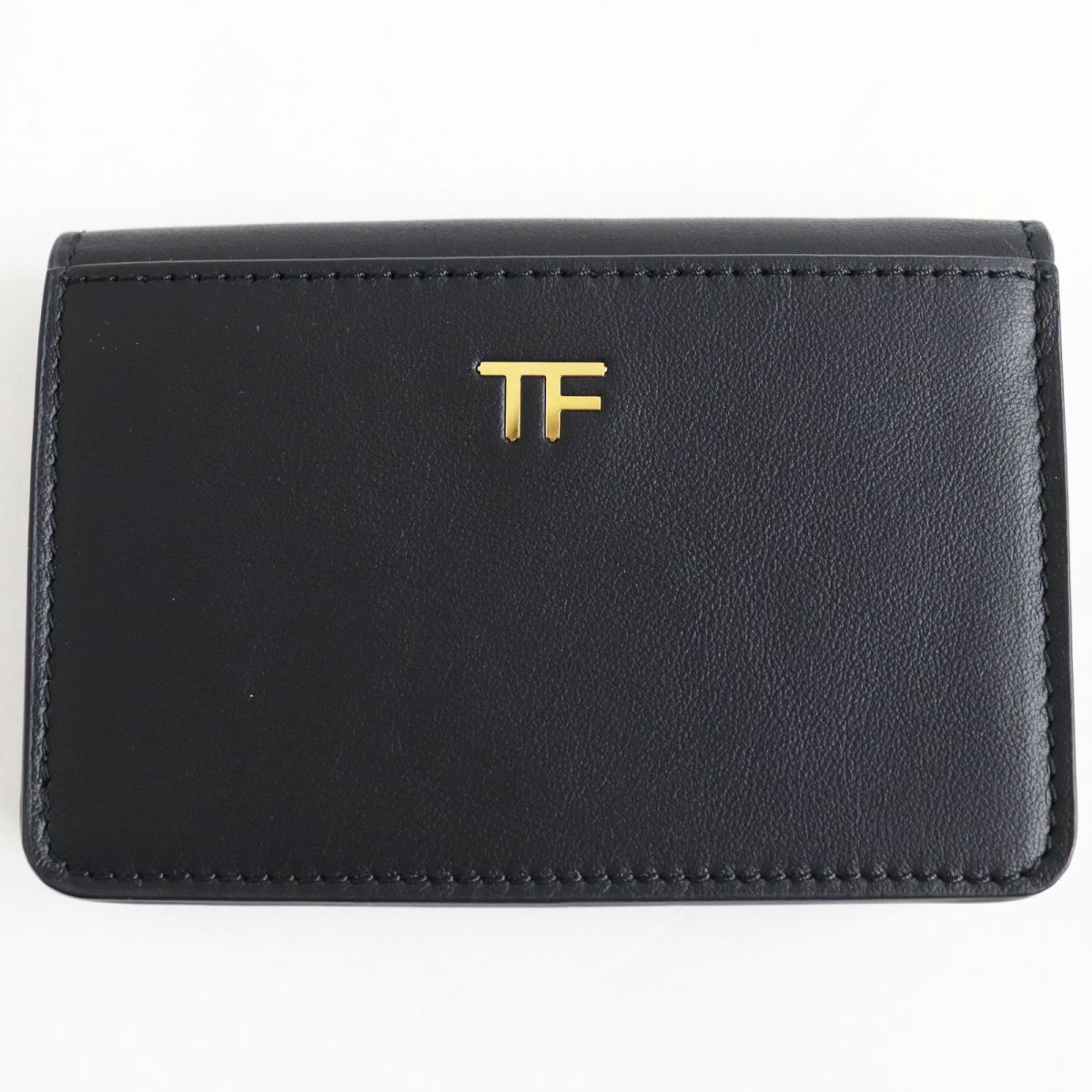 未使用品○TOMFORD トムフォード レザー ロゴ金具入り ロゴデザイン