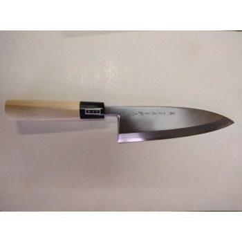 堺の包丁 堺一文字吉国作 白二鋼 出刃 包丁210mm