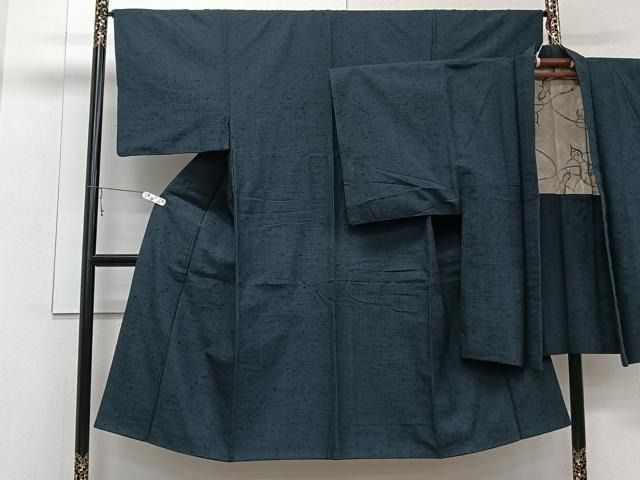 平和屋着物○上質な紬 吉祥文 正絹 逸品 未使用 CAAU2166yc