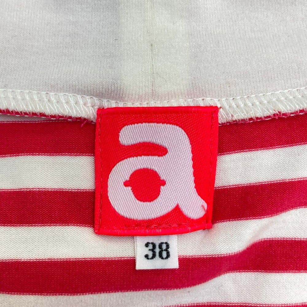 アルチビオ　38サイズ　ピンクストライプセーター サイズ：38 ARCHIVIO アルチビオ 長袖タートルネックTシャツ ボーダー