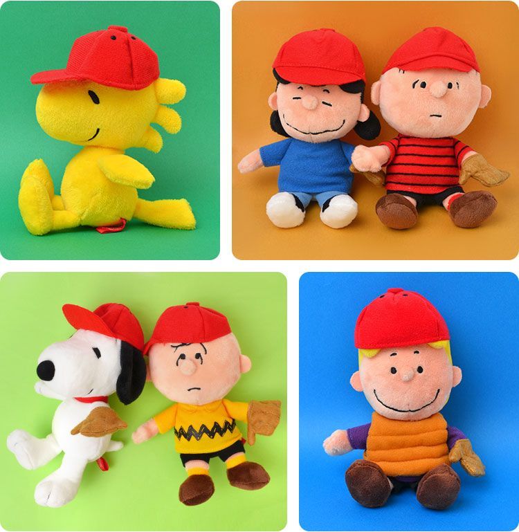 ぬいぐるみ スヌーピー 6点セット かわいい PEANUTS 野球 ソフトビーンドールセット コレクション ピーナッツ 人形 チャーリーブラウン 箱セット ボックスセット 雑貨 ベースボール 限定 160379 おままごと プレゼント ギフト