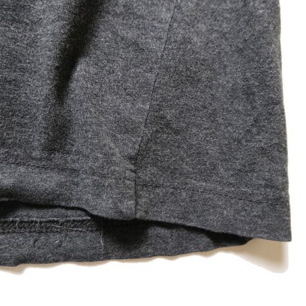 00's オールドネイビー コットン リンガー Tシャツ 半袖 (XXL) 霜降り濃灰×黒 無地 00年代 旧タグ オールド ギャップ OLD NAVY GAP Y2K　アメリカ古着 USED  ビンテージ ヴィンテージ