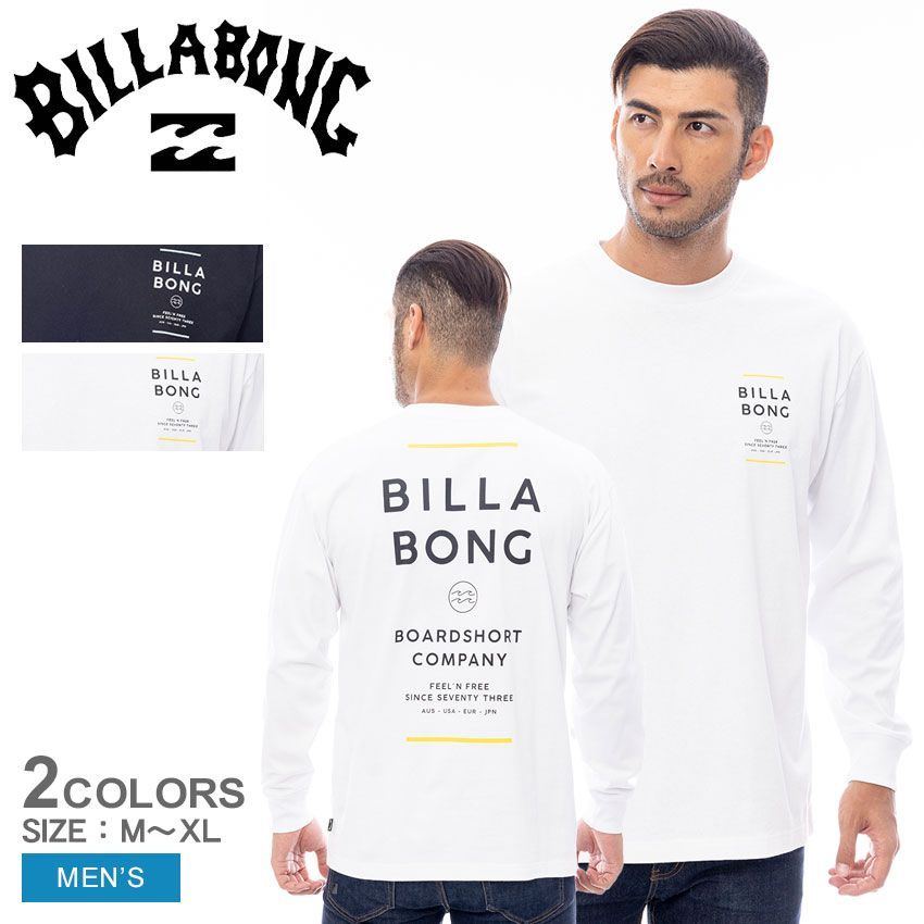 ビラボン Tシャツ BF011051 メンズ SUN BLOCK ロングTシャツ BILLABONG カラー:02.ホワイト  品番：2447-0389