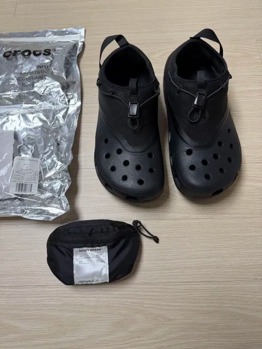 US9 Crocs satisfy セティスパイ クロックス クロッグ ブラック