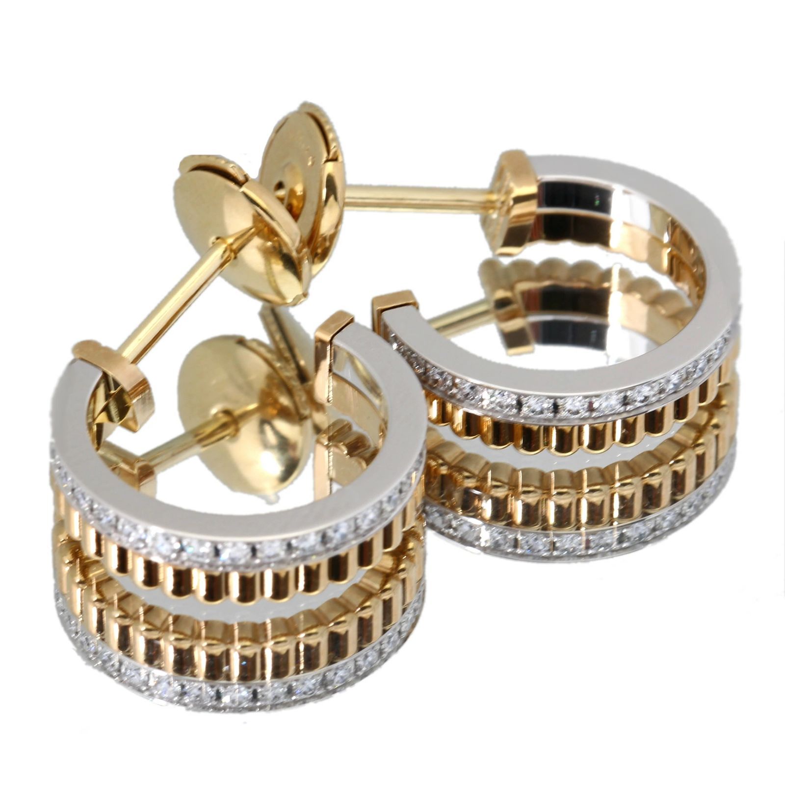 美品 ブシュロン BOUCHERON キャトル ラディアント 750 YG WG