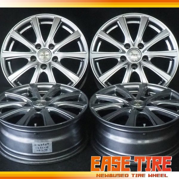 スタッドレス用に BADX D.O.S 16×6.5J 38 114.3 5H 4本 アルファード ヴェルファイア ヤリスクロス デリカD5等