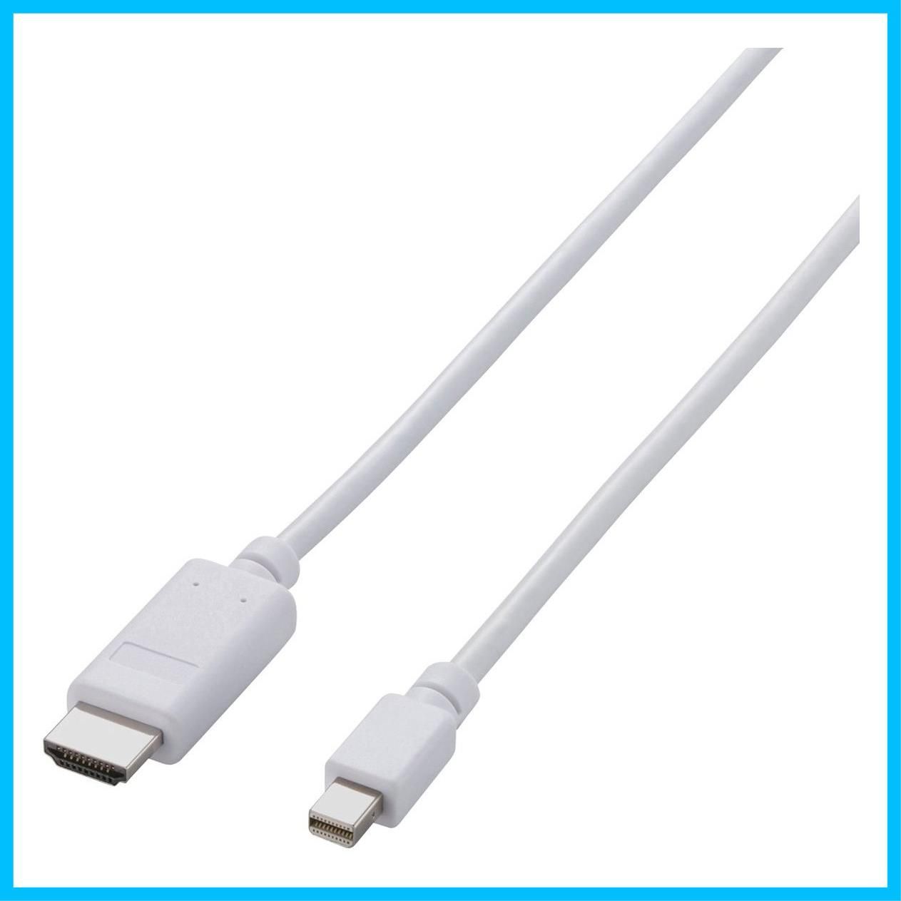 数量 ホワイト 3m 変換ケーブル AD-MDPHDMI30WH オス オス HDMI - DisplayPort Mini エレコム