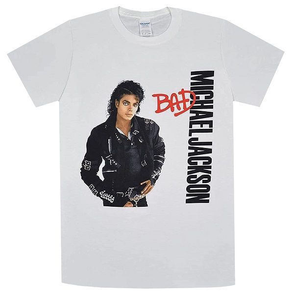 MICHAEL JACKSON マイケルジャクソン Bad Tシャツ WHITE - メルカリShops