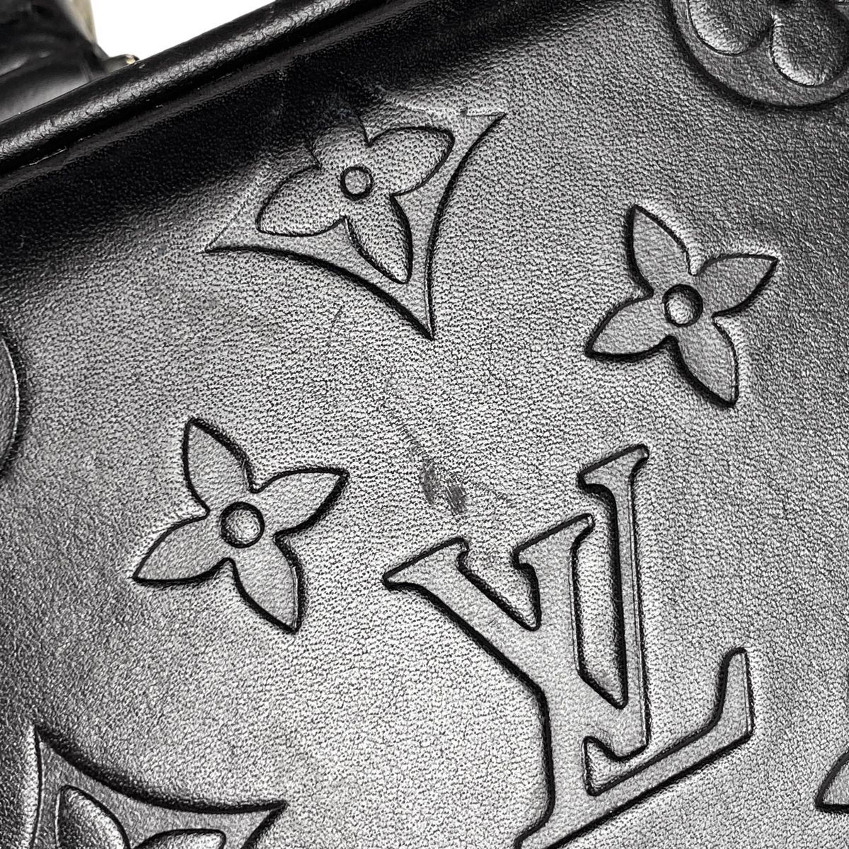 ルイ・ヴィトン Louis Vuitton ヴァリゼット PM ミニ トランク 手提げ ハンドバッグ モノグラムグラセレザー ノワール（ブラック）  M92235 レディース 【中古】 - メルカリ