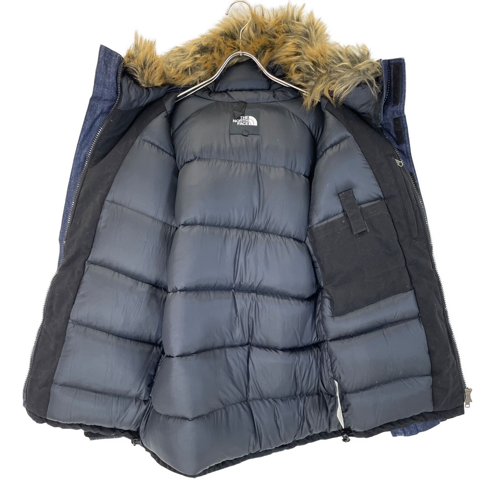 THE NORTH FACE ノースフェイス ｲﾝﾃﾞｨｺﾞ ND91736 ﾃﾞﾆﾑﾏｸﾏｰﾄﾞﾊﾟｰｶｰ ﾀﾞｳﾝｼﾞｬｹｯﾄ L