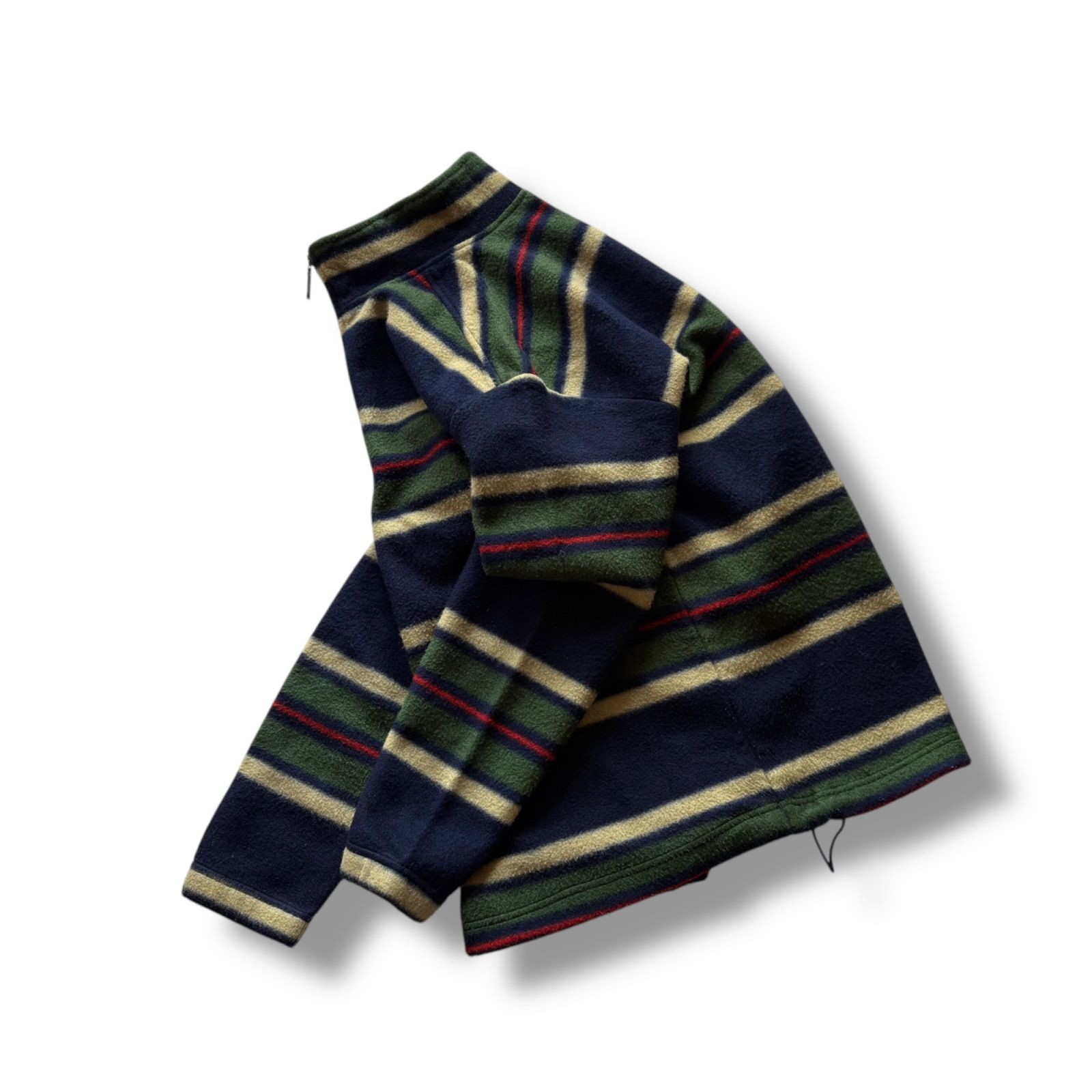 90s Eddie Bauer Border Pattern Halfzip Fleece エディバウアー 