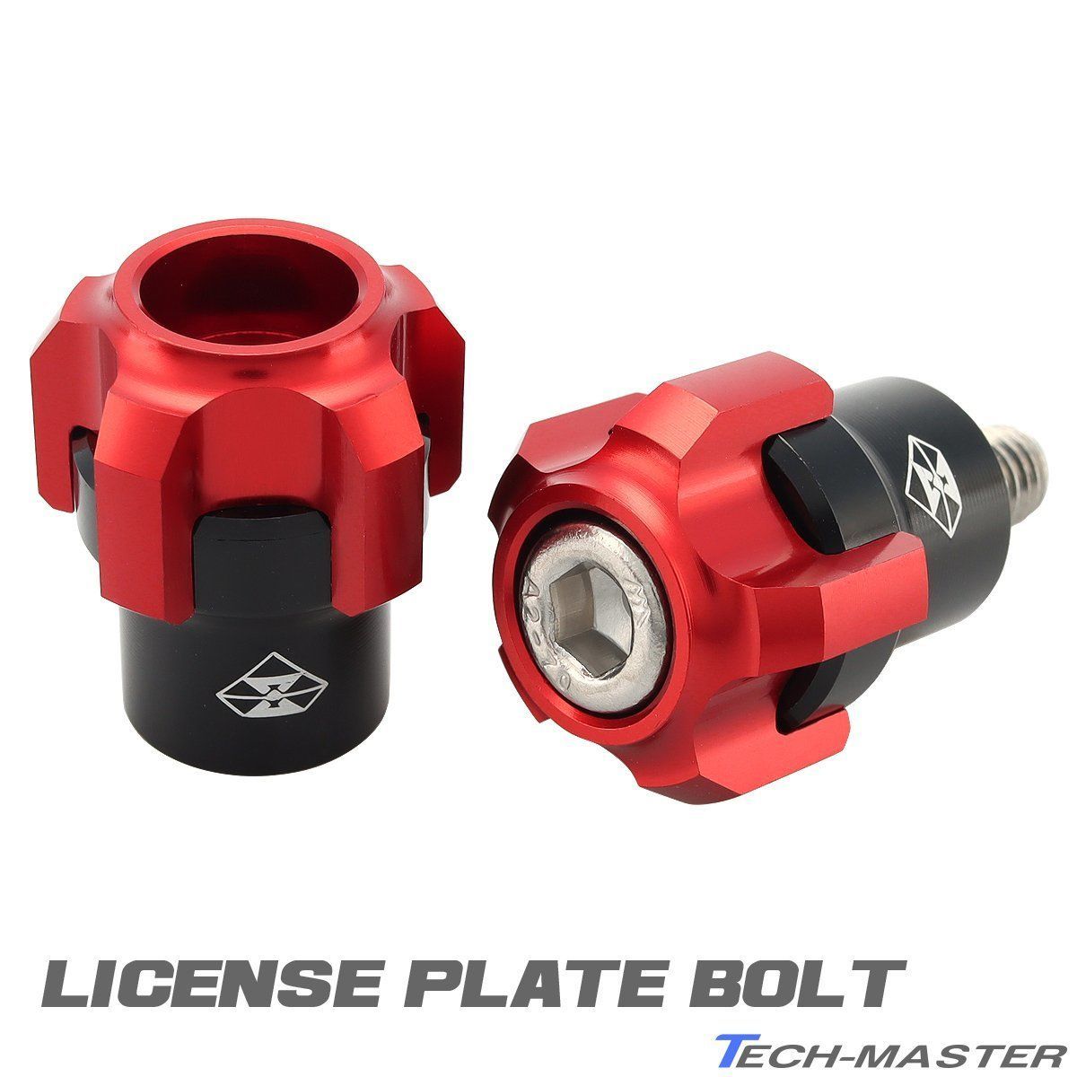 バイク オートバイ 汎用 ナンバーボルト M6ボルト ナンバープレート