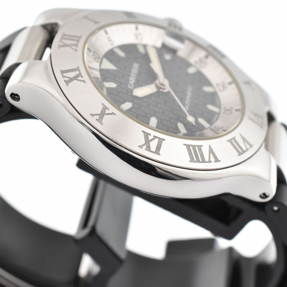 カルティエ CARTIER W10147U2 オートスカフ デイト 自動巻き