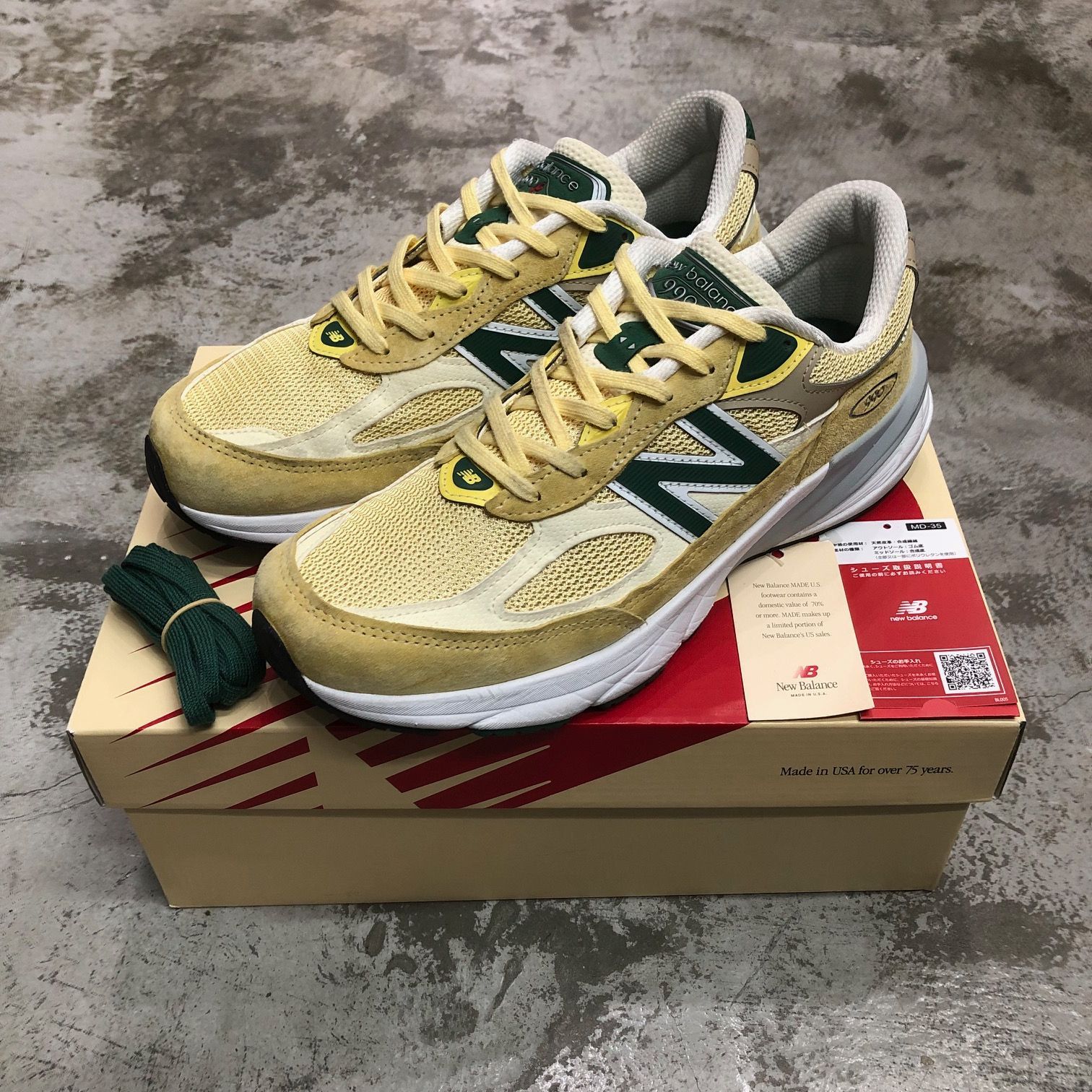 NEW BALANCE 990V6 PALE YELLOW ニューバランス ペール イエロー