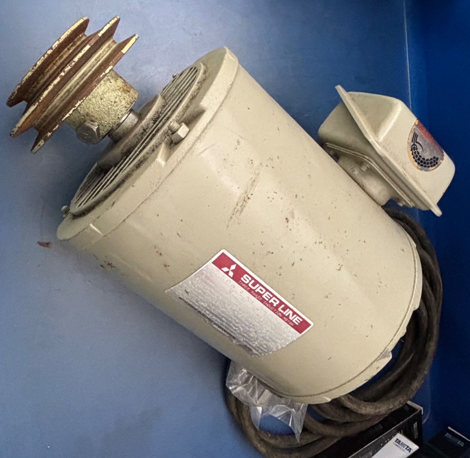 三菱電器 スーパーライン モーター 1kW 4POLE SB-SRK 通電 済