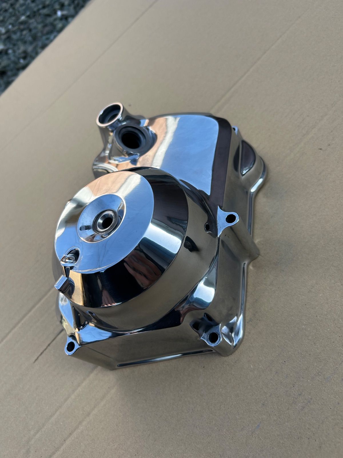 モンキー系 バフ済み 遠心クラッチカバー カブ ダックス シャリー DAX ４ミニ