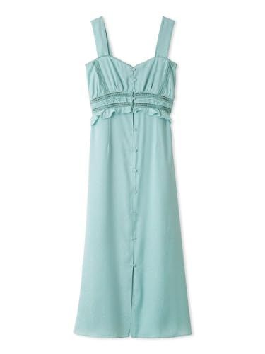 Size Free Size_Color ブルー リリーブラウン ヴィンテージライクサテンワンピース LWFO241082 レディース BLU