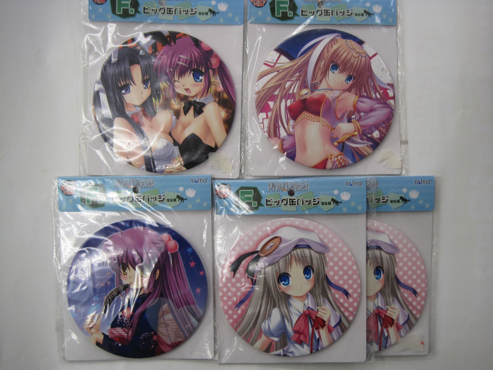 新品】 リトルバスターズ ビッグ缶バッジ 5点セット 能美クドリャフカ