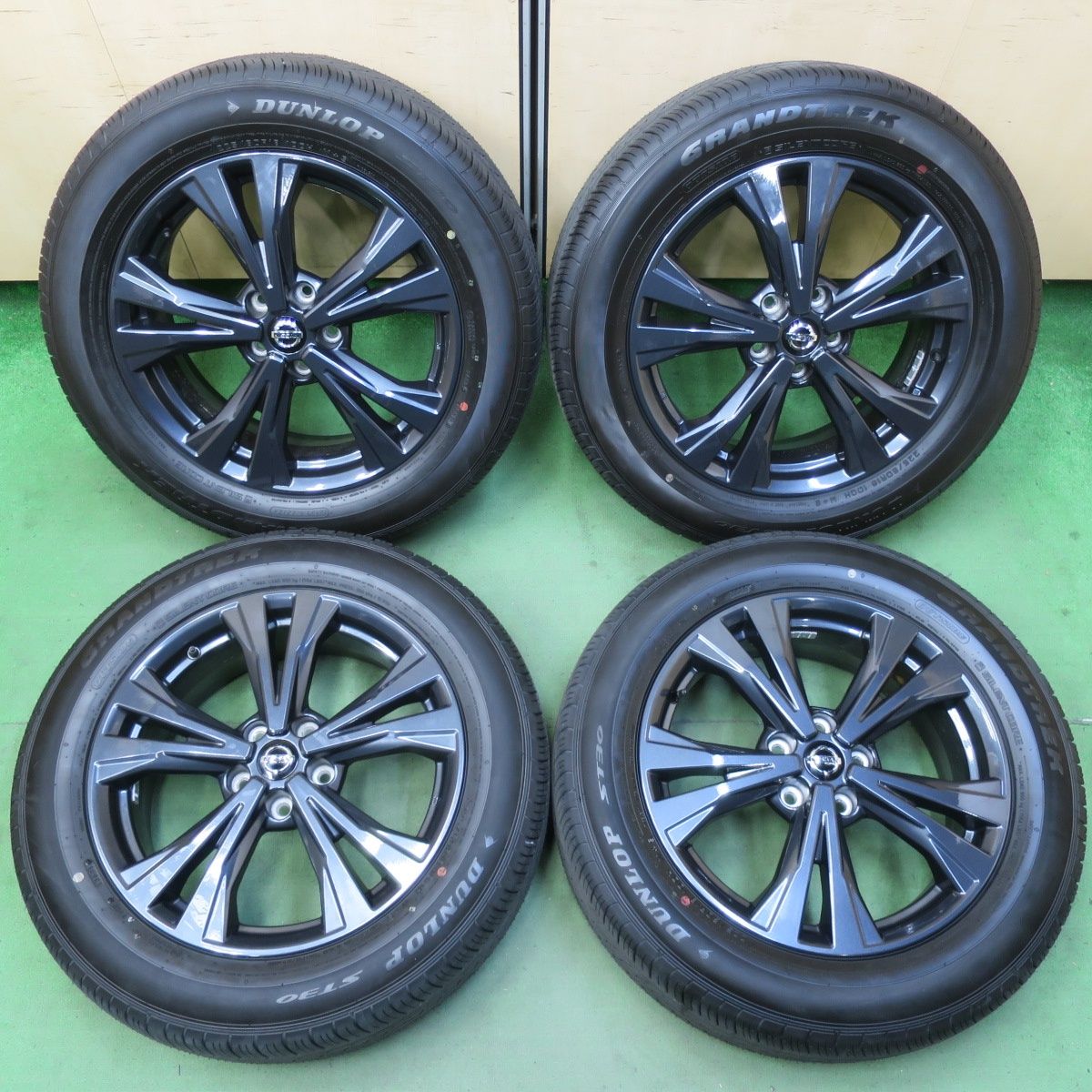 新車外し 21年 日産 T32 エクストレイル 純正 225|60R18 ダンロップ ST30 グラントレック 18インチ PCD114.3|5H 5052906イノ