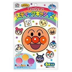 不二家 アンパンマン スティックキャンディ 6本×12袋入× 2ケース