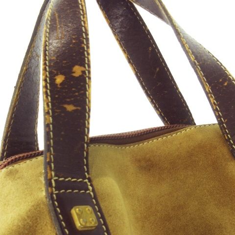 ロエベ LOEWE ヴィンテージ ボストンバッグ スエード レザー 革