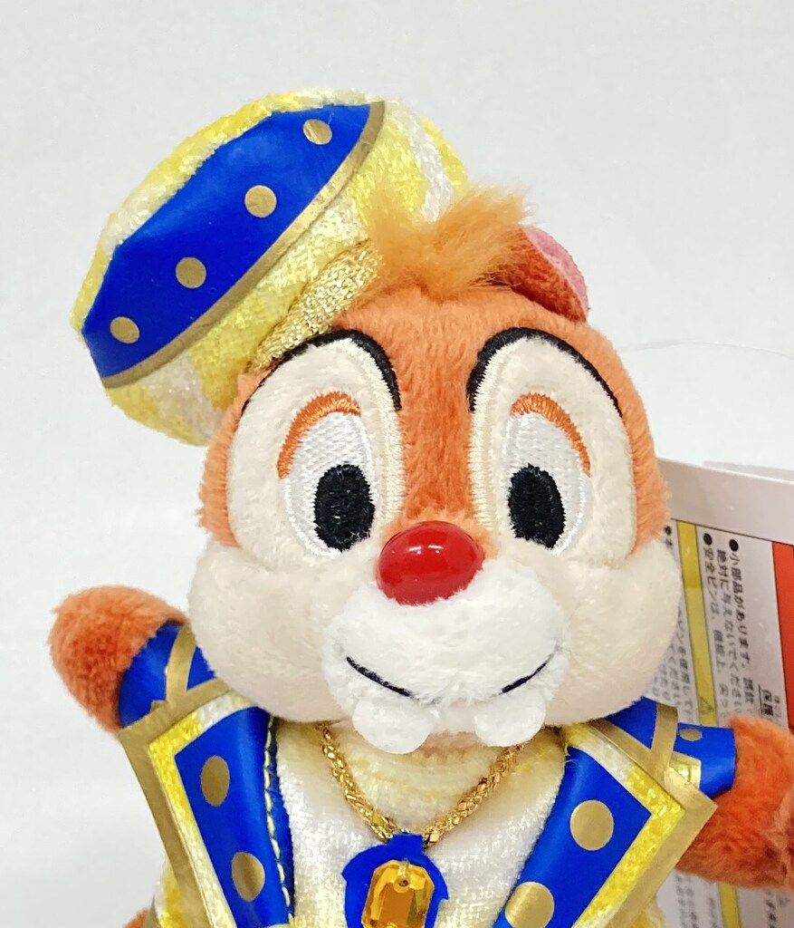 東京ディズニーシー ぬいぐるみバッジ チップ&デール(クリスタル