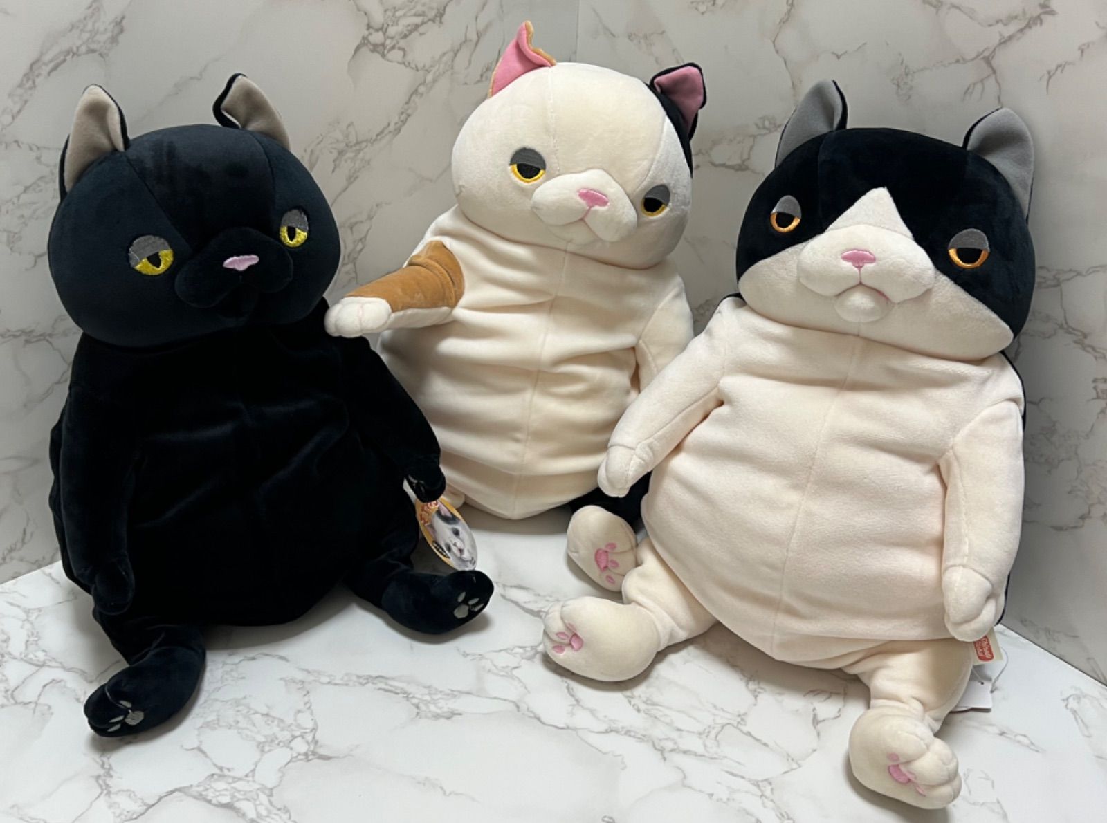 シナダグローバル もちねこ L クロ ぬいぐるみ - メルカリ