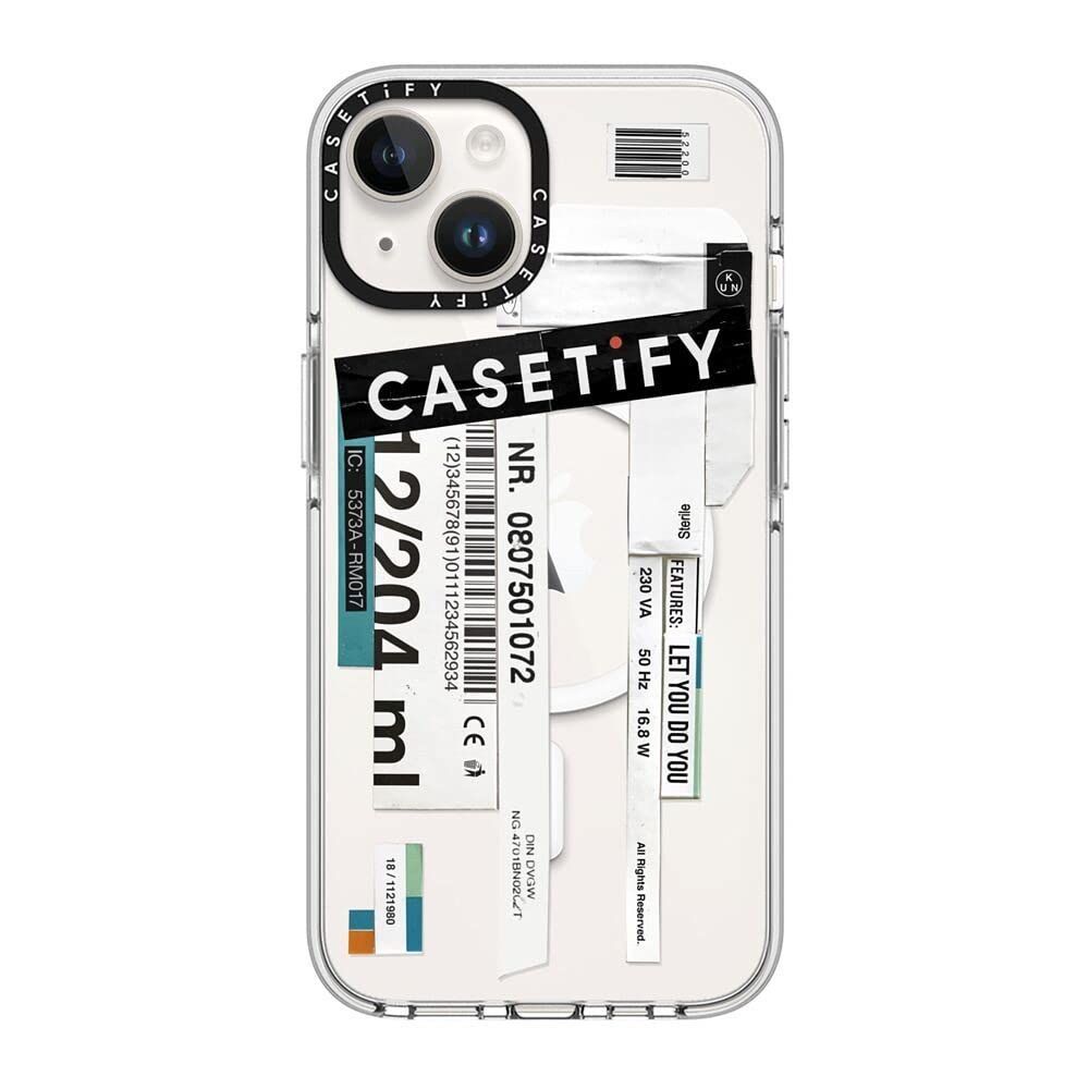 人気商品】CASETiFY クリア iPhone 14 ケース [黄ばみにくい素材/2m