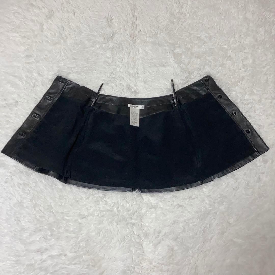 【極美品】DIOR ディオール レザースカート CDボタン 黒 36 極美品】DIOR ディオール レザースカート CDボタン 黒 36 - メルカリ