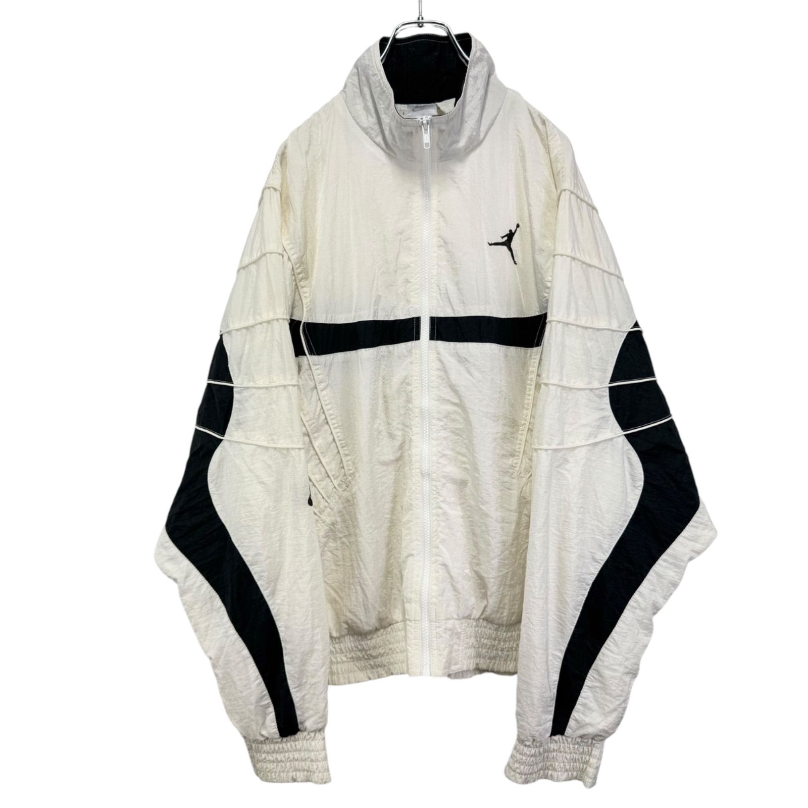 90s vintage NIKE Air Jordan Logo Embroidery Wave Swoosh Nylon Zip 