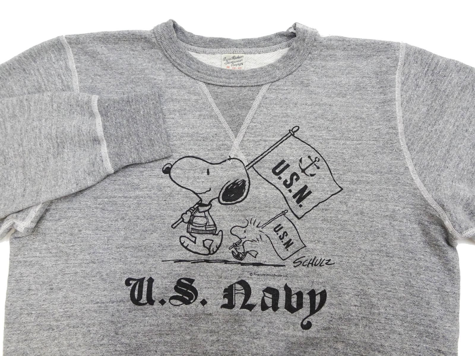 Buzz Rickson's スエット　サイズL グレー　スヌーピー Buzz Rickson's[バズリクソンズ]×PEANUTS[ピーナッツ