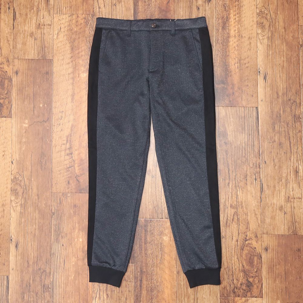 秋冬 Rosasen 88cm テックツイード ジョガーパンツ 044-79914 ストレッチ ヘリンボーン ゴルフ スポーツ カジュアル メンズ 紳士 ロサーセン 紺 ネイビー mc201