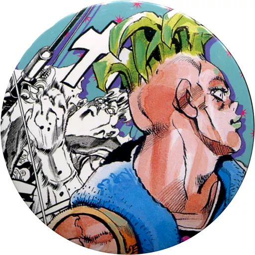 ジョジョ展 ジョルノ・ジョバァーナ コレクション缶バッジ 黄金の風