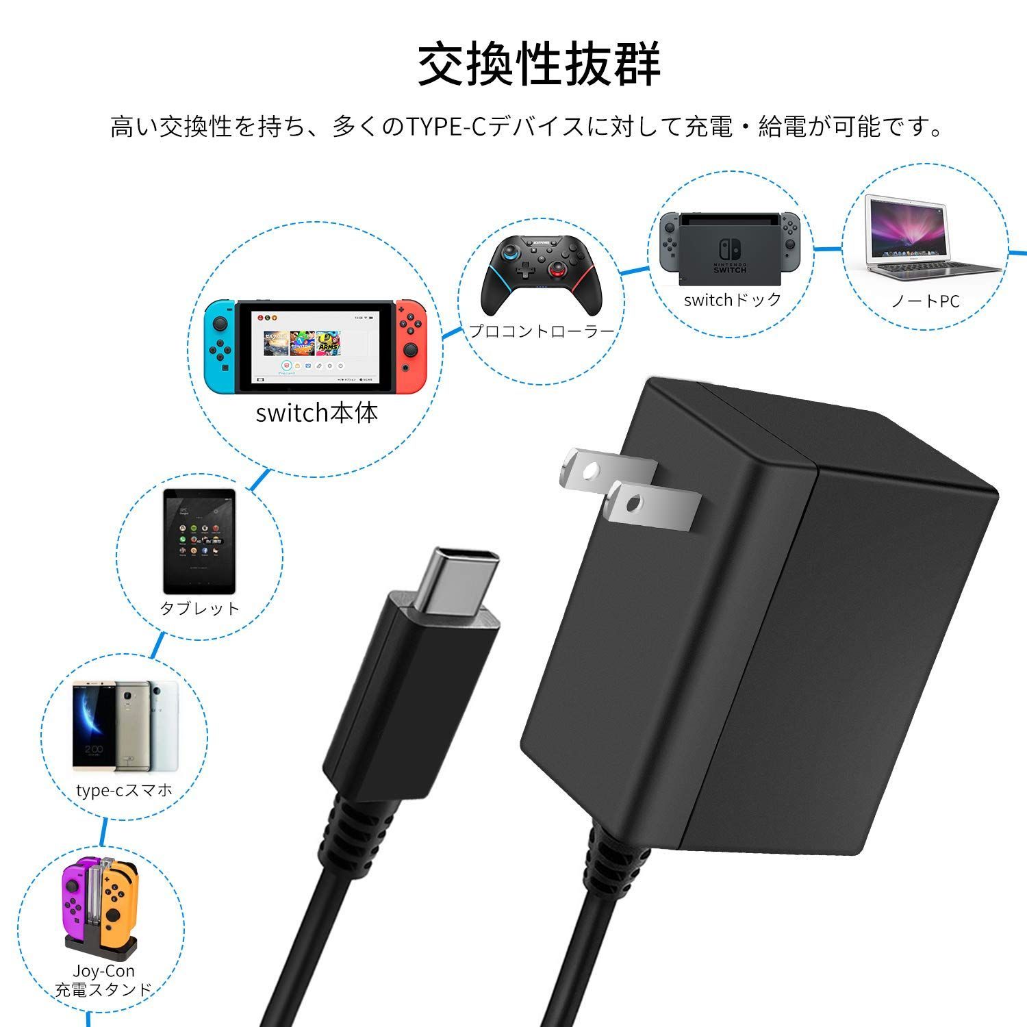 人気商品】Type-C USB PSE認証済み TVモード対応 急速充電