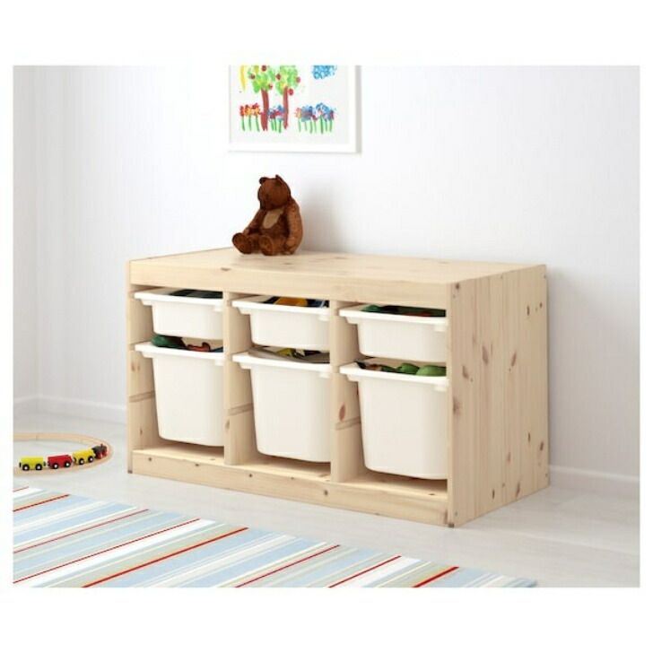 最新作，お買い得 IKEA イケア TROFAST トロファスト収納コンビネーション ライトホワイトステインパイン ホワイト 29240877