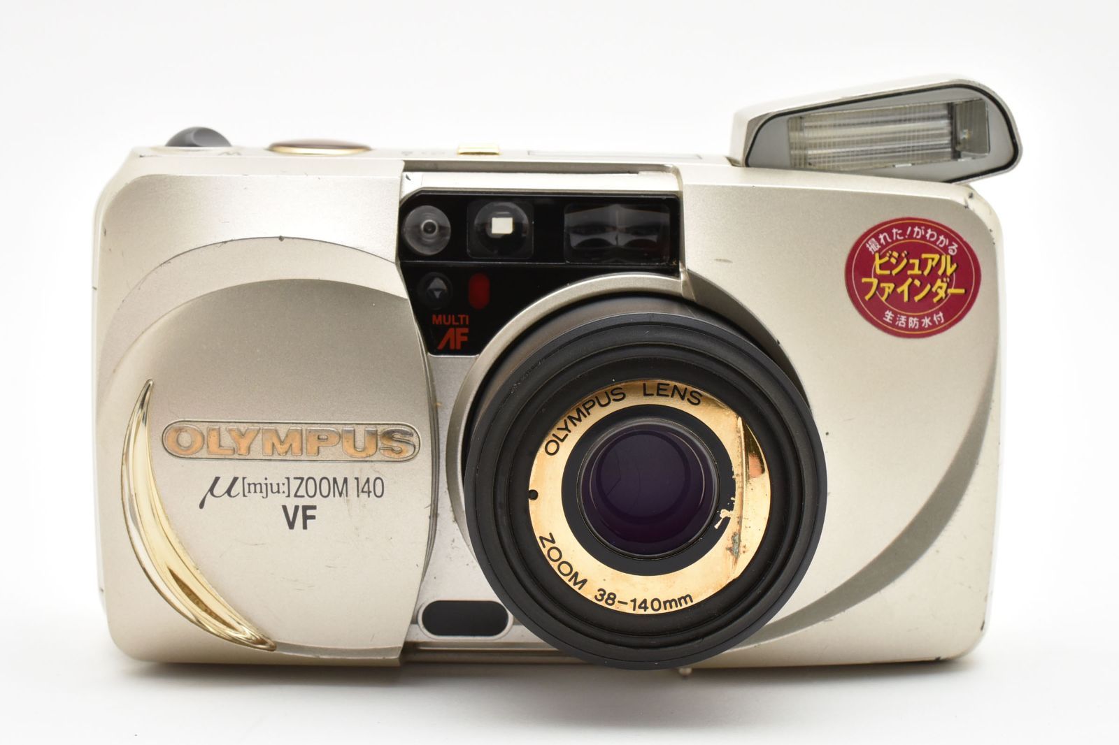  実写済 Olympus オリンパス μ mju zoom 140 VF ミュー 簡単フィルムカメラ コンパクトカメラ(フィルム) フィルムカメラ