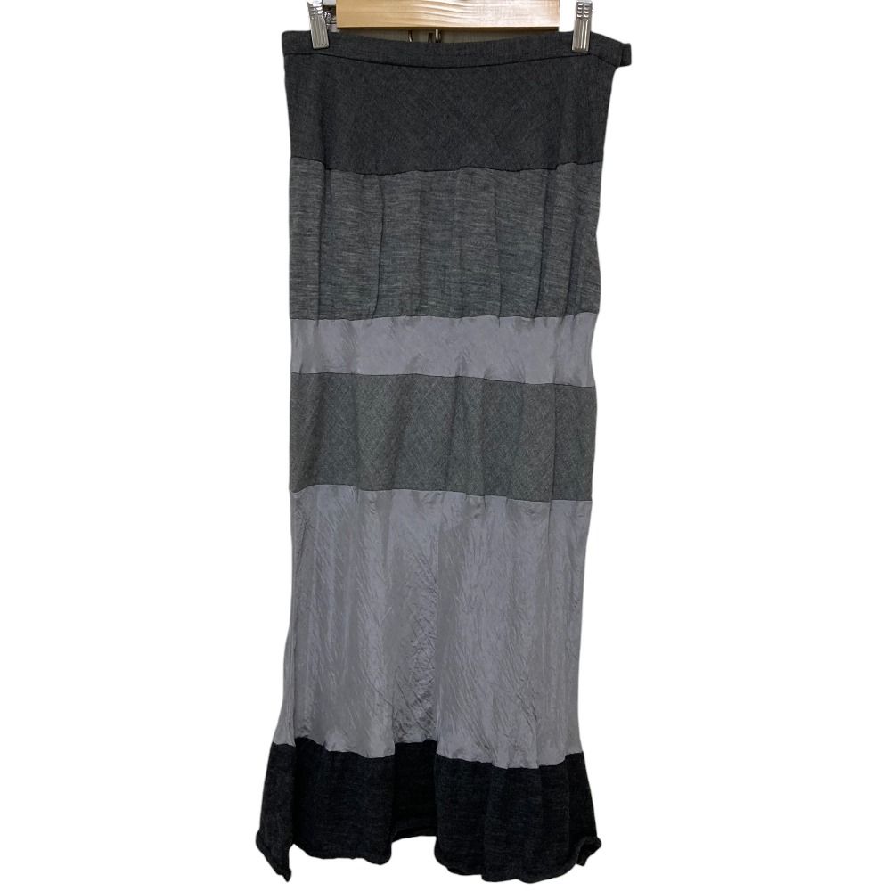 【トリココムデギャルソン】AD2002 スカート　モヘヤ混 カットオフ　緑 美品 tricot COMME des GARCONS トリココムデギャルソン サテン