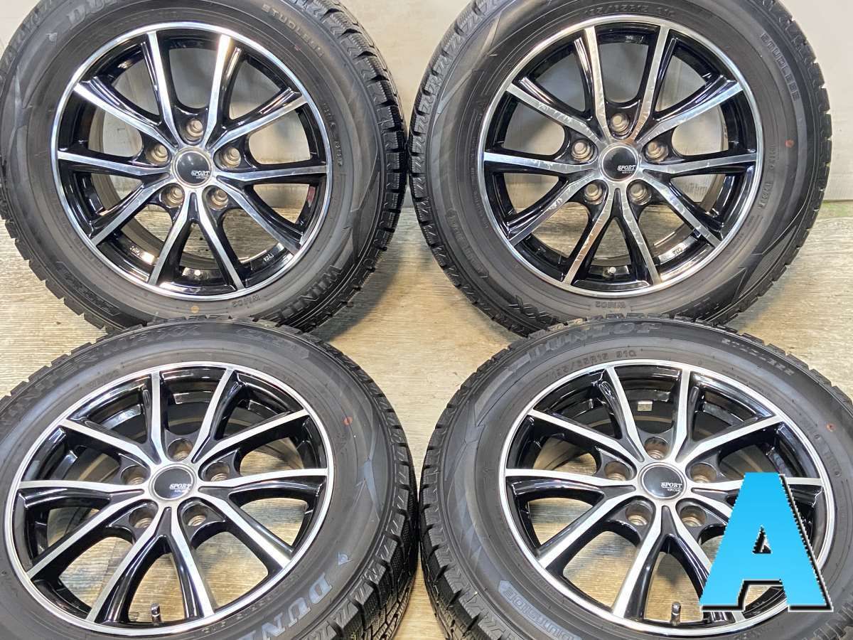 195 65R15 ダンロップ ウィンターマックス WM02 KRONE SPORT 15x6.0 45 114.3-5穴 タイヤ スタッドレスタイヤ ホイールセット 4本セット w15250929135