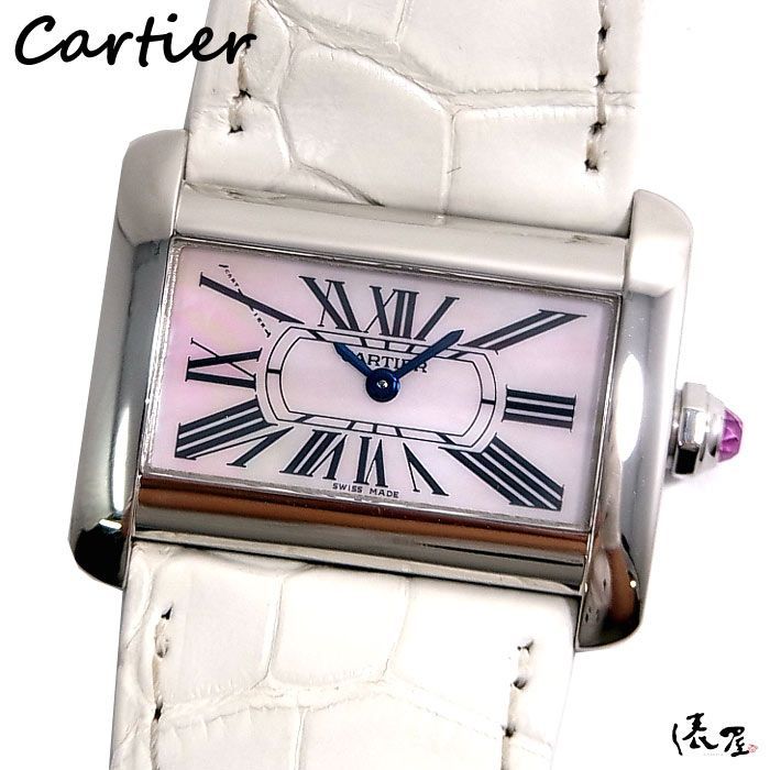 国際保証書】カルティエ ミニタンク ディヴァン ピンクシェル 極美品 SS レディース Cartier 時計 腕時計 中古【送料無料】 - メルカリ