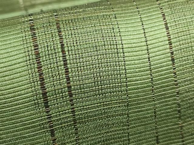 平和屋本店■極上　本場筑前博多織　草木染　手織工房　染匠：小森久　両面　全通柄袋帯　霞文　間道　金糸　逸品　未使用　DZAA5874kh5 平和屋本店□極上 本場筑前博多織 草木染 手織工房 染匠：小森久 両面