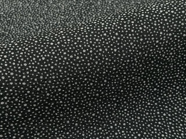 平和屋着物＃道行コート 更紗唐草文 黒地 正絹 逸品 CAAR9181id