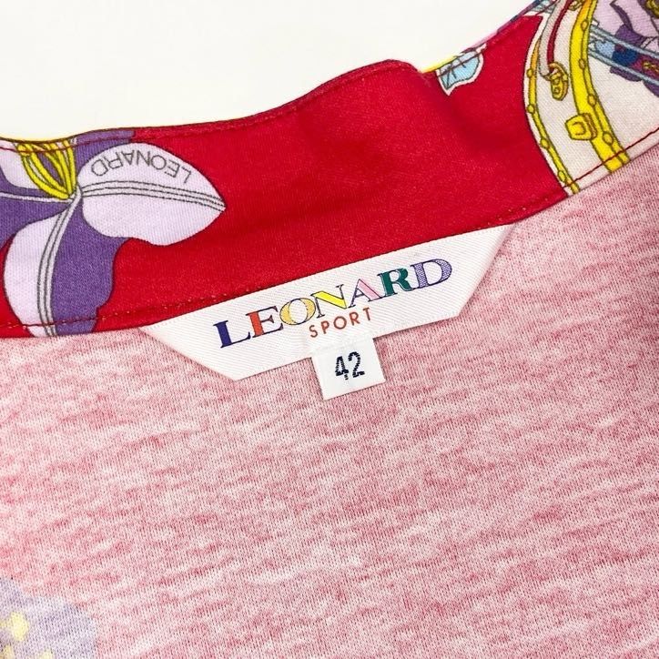 80g23 【美品】 LEONARD SPORT レオナールスポーツ ハーフジップ
