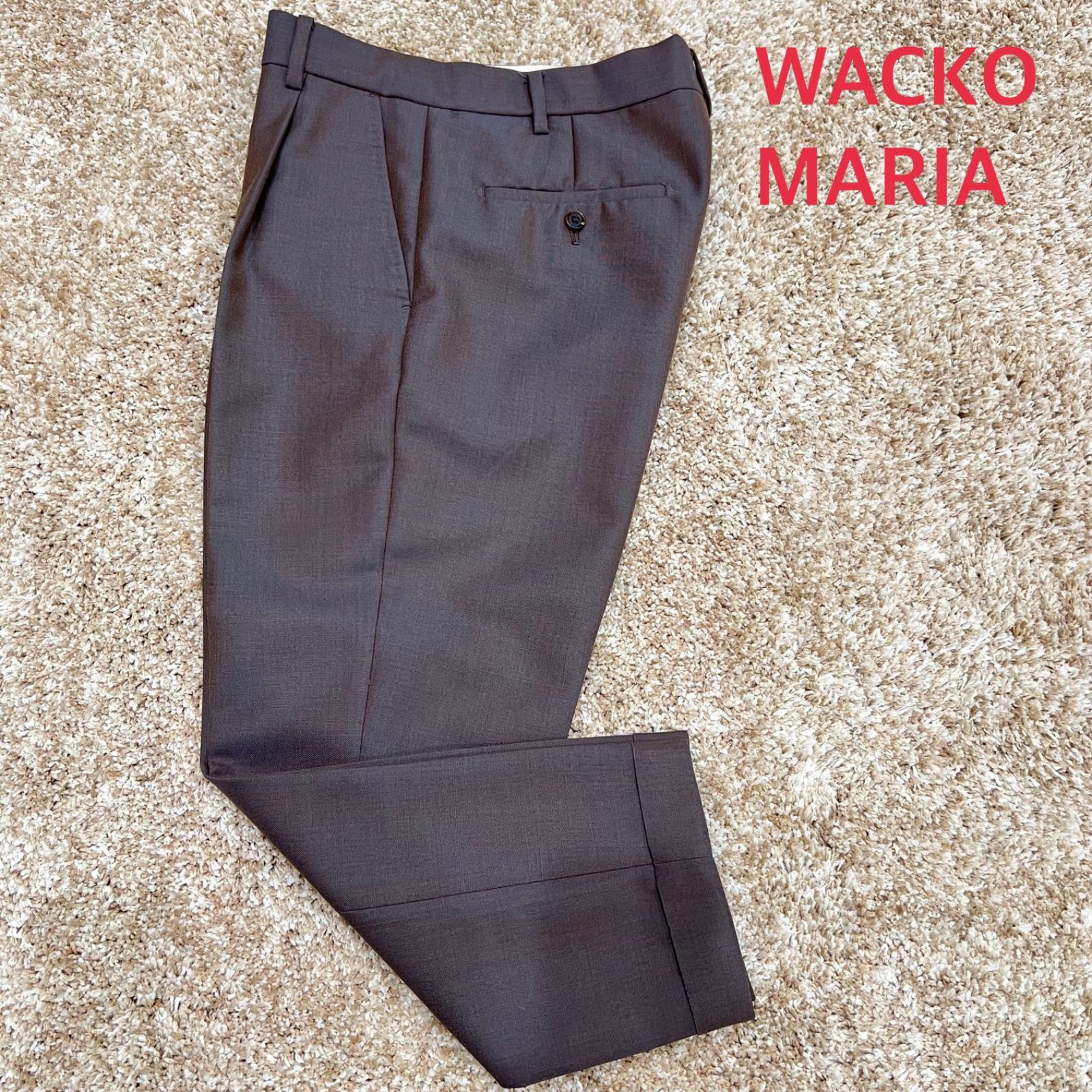 【オープニングセール】 WACKO MARIA ワコマリア スラックスパンツ Sサイズ - メルカリ パンツ